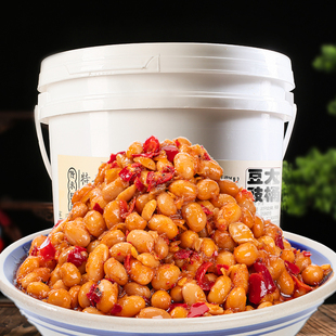 大桶湖南腊八豆香辣黑豆豉辣椒酱拌面拌饭豆瓣酱蒸炒菜调料黄豆酱