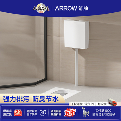 箭牌蹲便器蹲坑式水箱整套蹲厕