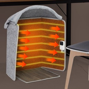 暖脚神器办公室桌下取暖器冬季暖脚宝安全定时暖腿暖膝暖脚加热垫