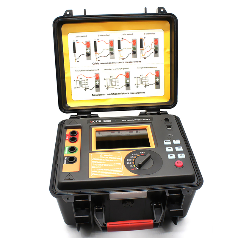 胜利仪器（VICTOR）高压绝缘电阻测试仪 兆欧表 电阻测试器VC9600