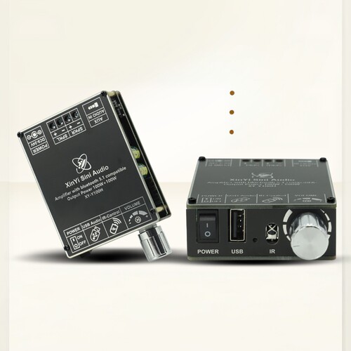 欣易HIFI级100W*2立体声蓝牙数字功放板模块TPA3116带遥控器Y100H