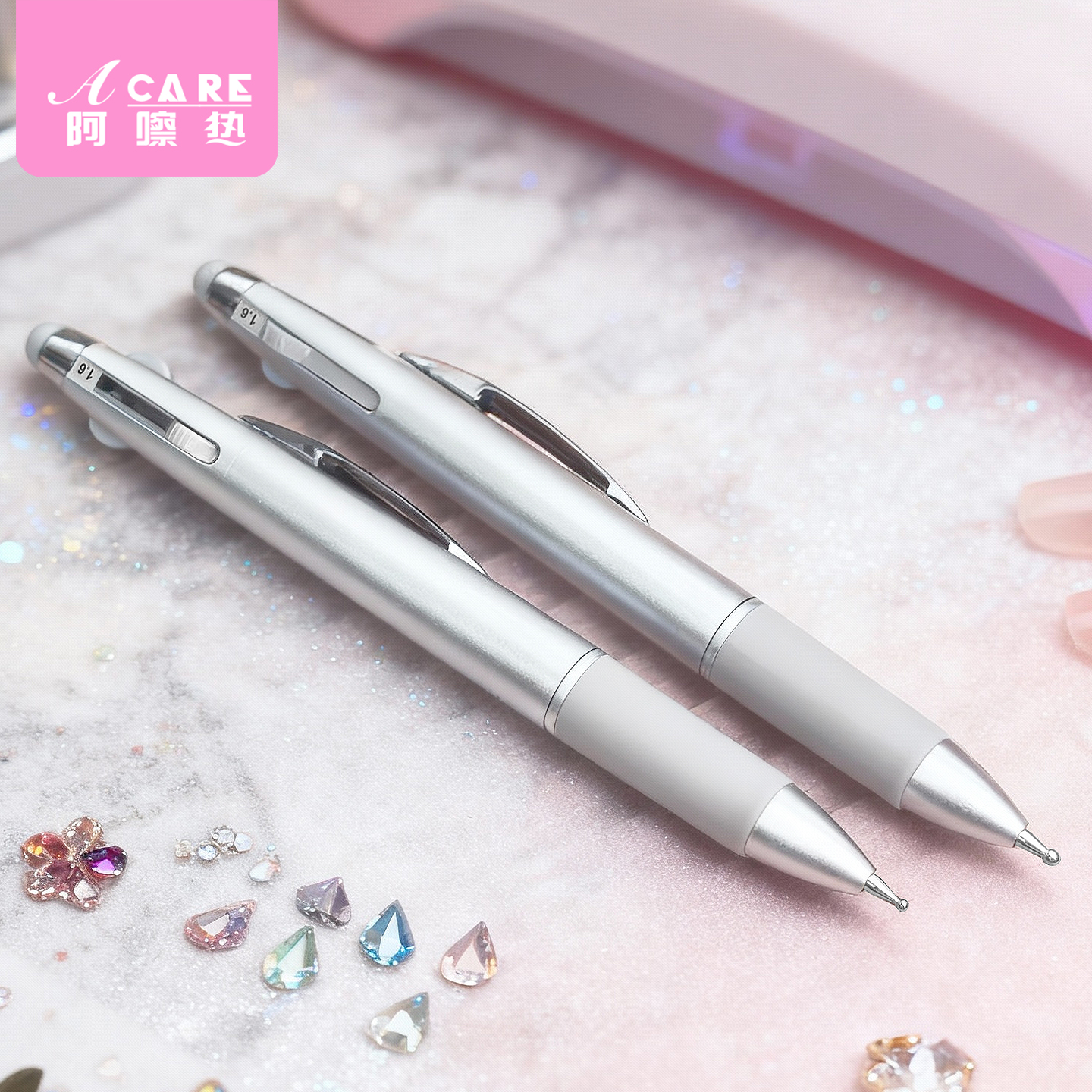 美甲笔刷/点钻D1zoq001-按压式波点笔点珠笔多头点钻笔美甲工具女