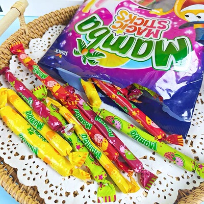 魔法棒水果糖多口味儿童耐嚼条装