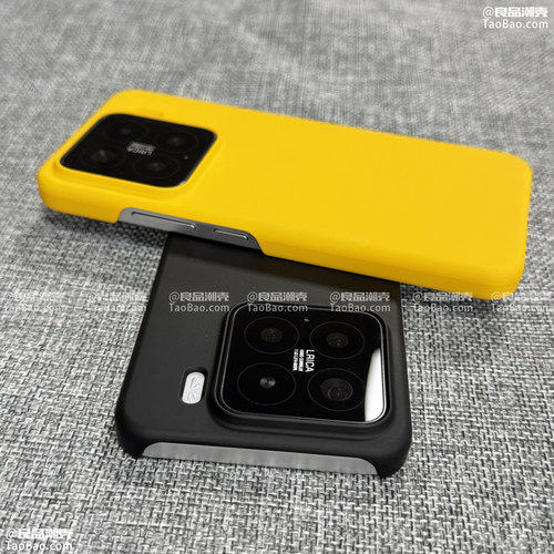 马甲半包硬壳大孔适用TURBO4红米K90/K80小米17/15T/14手机壳K50上下不包按键13T黄色Civi5/K70/NOTE12男PRO+