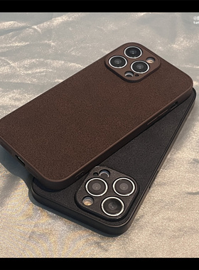 复古深棕色月坑纹适用OnePlus一加ACE2V手机壳11皮质耐脏Acepro黑色1加ACE3PRO新款全包防摔男女高级感保护套