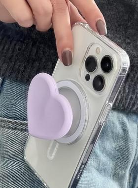 ins简约紫色爱心适用Mate60华为P70手机壳NOVA11/9新款12se/5简约3i/4E女2S新款10畅享50PRO+/6麦芒20/30/40e