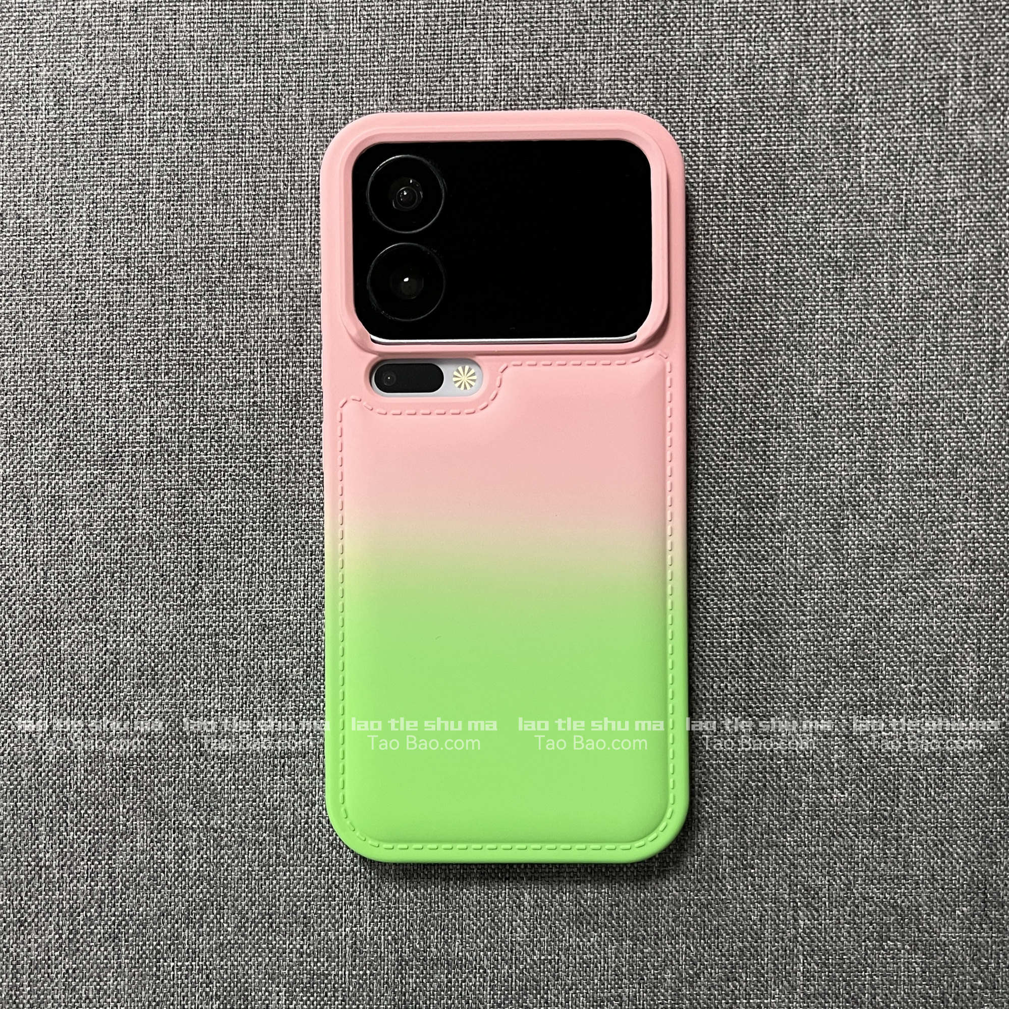 渐变粉拼绿色气囊防摔适用荣耀500手机壳500PRO肤感磨砂全包女生新款创意保护套硅胶软壳高级感简约网红小众,3C数码配件,手机保护套/壳,淘宝优惠券,粉丝福利购,淘宝优惠卷