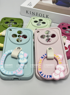 马卡龙KT猫指环ins可爱Find X8适用OPPO Reno13/12/10手机壳K11女9/8pro+新款6/x7防摔A58X软A93S/a72硅胶A1