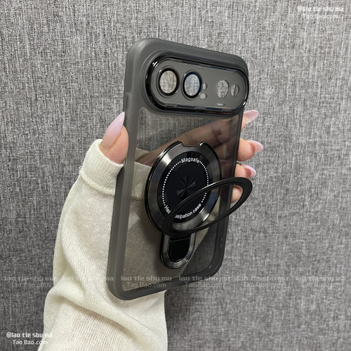 CD纹金属黑色适用华为Pura X View阔直屏手机壳puraxview带镜头膜磁吸站立支架防摔透明简约高级感软新款硅胶