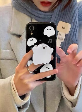 小幽灵支架适用Mate70华为Pura 80 Pro+手机壳NOVA14/12/9个性50可爱60/P30/10畅享80s/20PRO/40E麦芒10女11