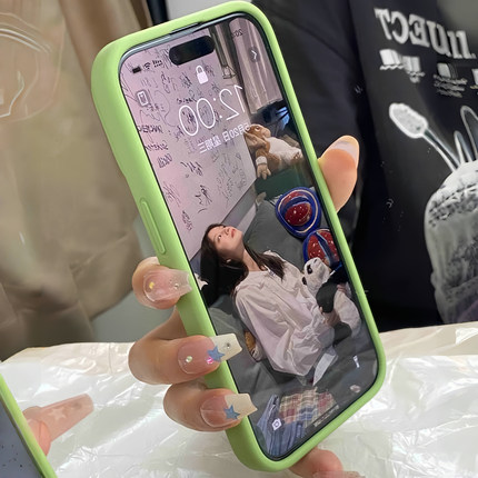 抹茶色液态硅胶Reno15/14适用OPPO FIND X9/X8s+手机壳ACE5/6一加13T/3/X6/X7ultra/11/10PRO+软糯12草绿2V