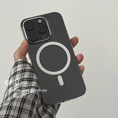 简约透明软壳磁吸适用IQOONEO11手机壳IQOO 15/Z9TURBO+/13/12金属大孔NEO7/6se不包镜头U5E/Z1防摔3高级感x