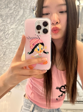 ins可爱少女粉底卡通K12S适用OPPO FINDX7/X8S+手机壳Reno14/13/12/9全包A1X新款8pro+/A72/A2/5K防摔A3/11