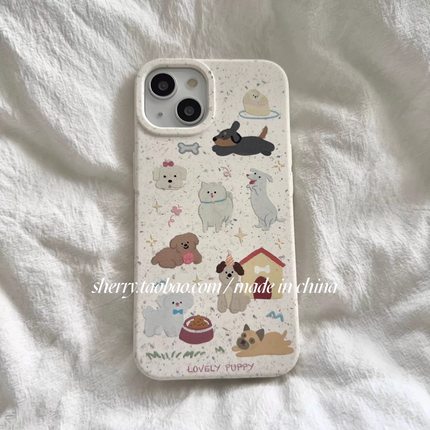 A96适用OPPO Reno10手机壳ins风K12少女心A3米白8/7PRO可爱狗狗A93s/A57/k9s/5K情侣A2M/A1/A72软A58/K11X/4