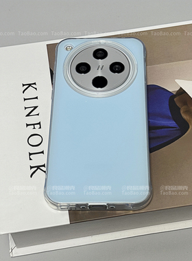 奶蓝色日韩简约纯色适用OnePlus一加ACE5/3手机壳1+13硬壳2PRO大孔12新款ACEPRO情侣ACE竞速版2V马卡龙透明边