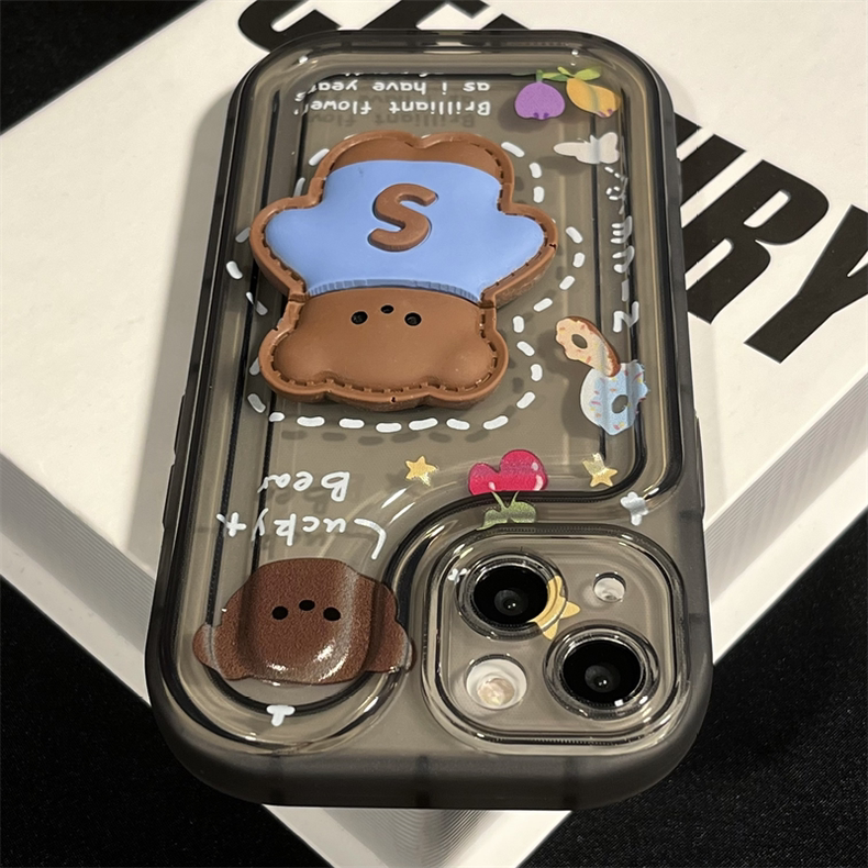 ins透明气囊情侣小熊兔子vivo