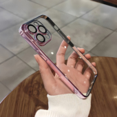 12T透明K70PRO 电镀高级感少女粉色适用K90 Note13红米k60边框Civi4超薄K50 K80小米17 15手机壳14Ultra