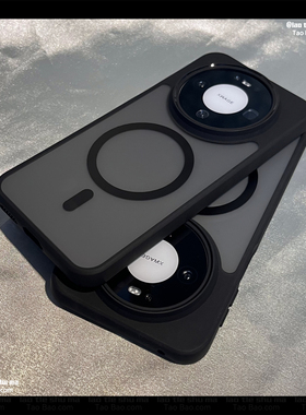 内置磁吸充电肤感炭黑色华为mate80pro手机壳新款mate80镜头加高大孔meta80promax高级感mt80pro男磨砂保护套