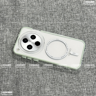 ins风夏天浅绿色边双层金属圈S50适用VIVO X200 PRO MINI手机壳S19/X100二合一Y33s透明Y500软V30磁吸S20/S18