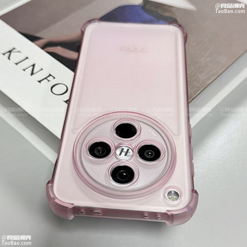 肤感磨砂四角防摔太空壳Find X9/X8S+适用OPPO Reno15/14/13手机壳A5/12F/11/8PRO/10/A1浅粉色9女7/A3/7/6/2
