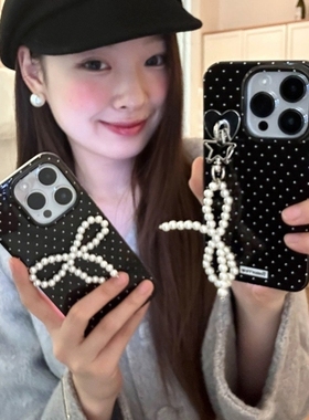 ins温柔气质珍珠蝴蝶结WIN RT适用magic8/7/6/5荣耀400/300/500手机壳60/PLAY7T新款50/X40创意70畅玩30女4/3