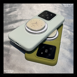 液态硅胶小众设计时钟磁吸支架适用Realme真我GT8/GT7PRO竞速版手机壳Neo7防摔6se软糯GT5PRO新款创意高级感