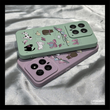 少女蝴蝶结猫咪荣耀300/400/200/90GT/70/80手机壳100/X50i+新款60se畅玩20硅胶X9c/X30i液态Magic6魔术5/3/4