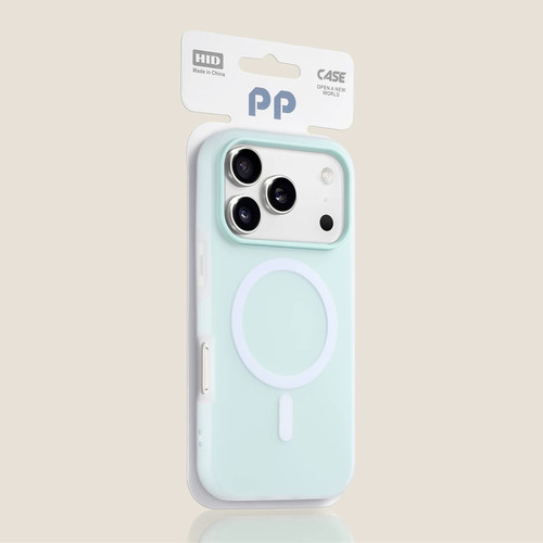 磨砂雾面果冻Find X9适用OPPO Reno16/15手机壳FinsX8s+/X7 Ultra磁吸充电X6PRO防摔撞色大孔淡青色magsafe