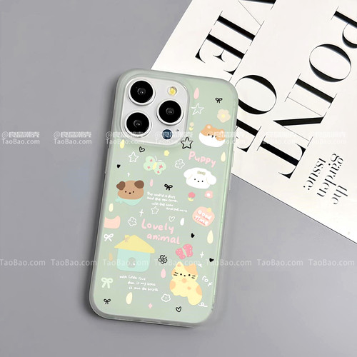 涂鸦猫咪透色CIVI5/4适用K90小米17/15T/14Ultra手机壳K80/K70红米K50/NOTE13软壳11可爱12卡通K60少女13PRO+