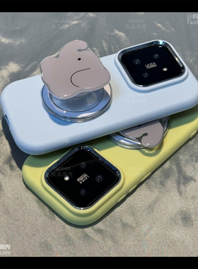 卡通可爱大象适用红米K70小米14手机壳civi4/K60磁吸支架NOTE12PRO+全包13/Turbo3简约K40/K50PRO女11情侣10S