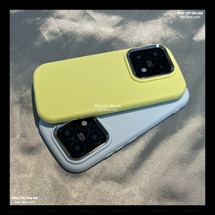 磨砂马卡龙柠檬黄S30适用VIVO X300/X200Pro MiNi手机壳X100S气囊S18防摔Y300PRO+大孔S20/X60软X90/S19/V40