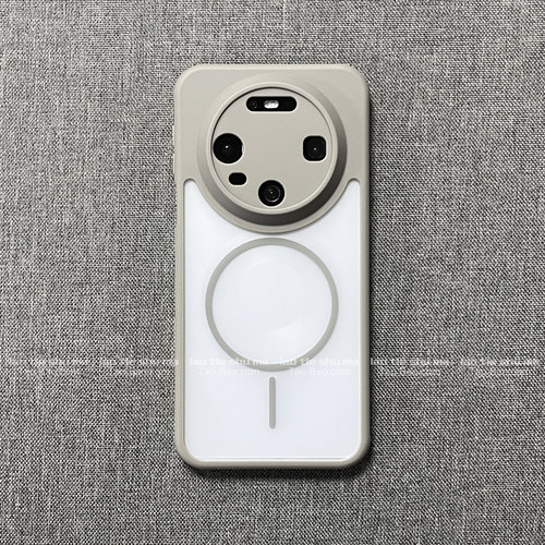 冷淡风磨砂防摔细圈磁吸壳适用VIVO X300PRO手机壳X200S/X200PROMini钛灰色Ultra蜂窝散热防滑透明软边框全包