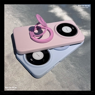 马卡龙三折叠双面磁吸支架S50适用VIVO X300/X200PRO MINI手机壳S18液态硅胶X100Ultra情侣S20防摔S19软糯V30