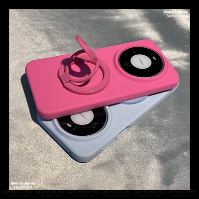 火龙果三折叠双面磁吸支架S50适用VIVO X300/X200PRO MINI手机壳S18液态硅胶X100Ultra玫红S20个性S19软糯V30