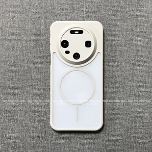 X200Ultra蜂窝散热精孔防摔全包磨砂套 X200PROMini 钛白色冷淡风细圈磁吸充电适用VIVO X300PRO手机壳X200S