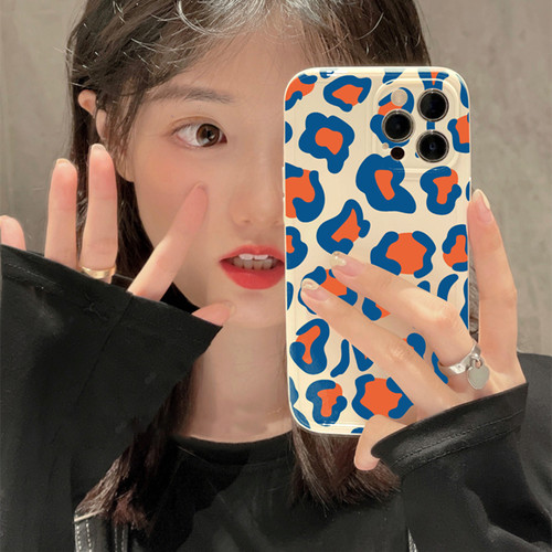 日韩撞色豹纹适用p40华为nova5