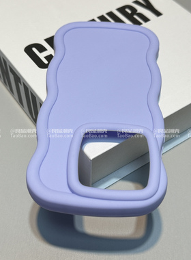 设计感ins淡雅紫波浪适用OnePlus一加ACE2手机壳1+ACE3PRO/9R马卡龙12/8T新款11竞速版ACE2创意1加7简约3V女6