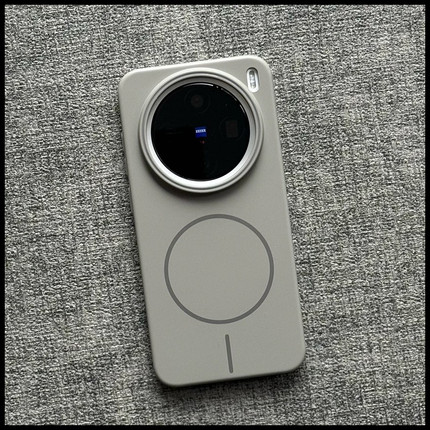 高级灰调美学钛灰磁吸适用TURBO4小米15Ultra/17手机壳13/K80至尊版Note12/14T红米K70硬PRO+大孔civi5男13R