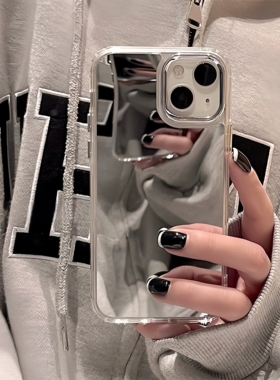 补妆镜面壳Find x9/x8s+适用OPPO K12S/Reno14手机壳A3/10高级感11F大孔一加15/13T/ACE5/6/x7/9pro+女A1X/2