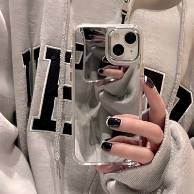 补妆镜面壳适用GT8PRO真我NEO7手机壳realme防摔GTNEO6SE/12/13/14PRO+高级感V25简约C65网红c51大孔c55女款