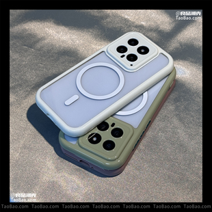 A96新款 奶油纯色边框适用OPPO 11透明气囊A92S磁吸A72简约4SE金属圈A56 9PRO A58X亚克力A93s RENO10手机壳8