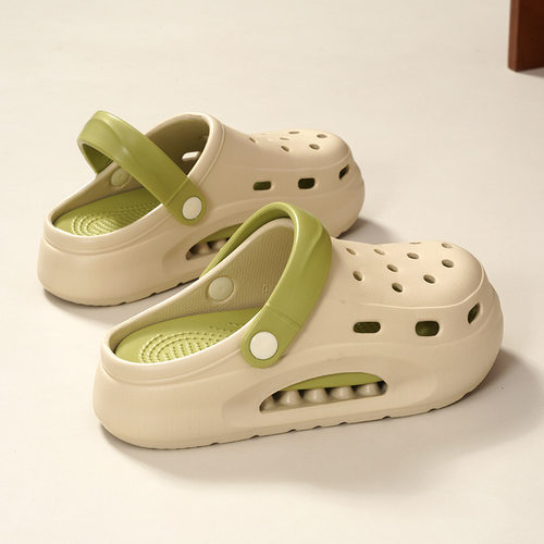 情侣洞洞鞋女款夏季外穿踩屎感增高厚底5CM防滑时尚可爱沙滩凉鞋