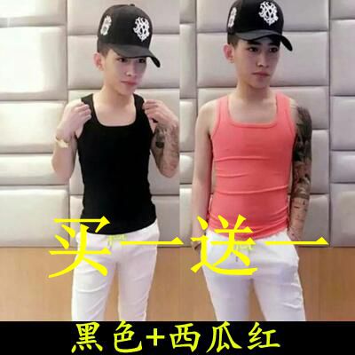 精神小伙吊带紧身时尚男士背心