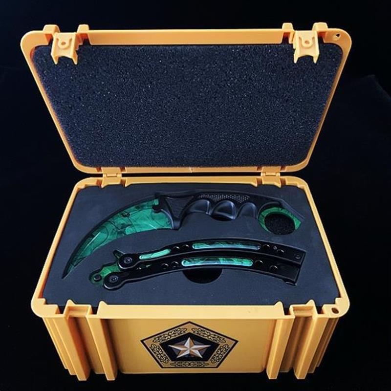 csgo武器箱蝴蝶刀爪子刀淬火伽玛武器箱CS渐变深红之网传说咆哮