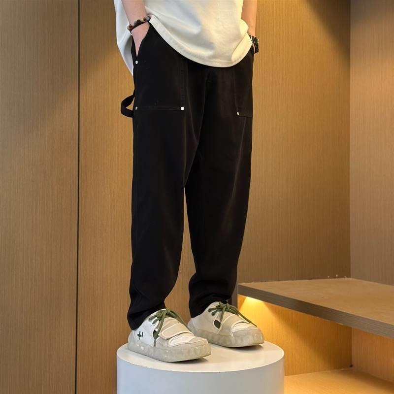 壹加服装国潮水洗百搭微锥伐木裤赠腰带潮流春耐磨工装裤男休闲裤