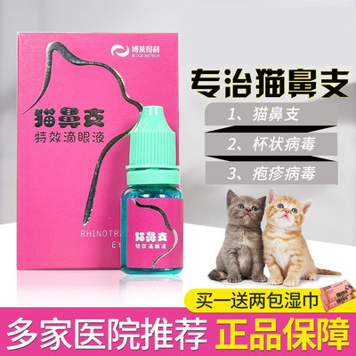 博莱得利猫鼻支滴眼液猫咪流眼泪