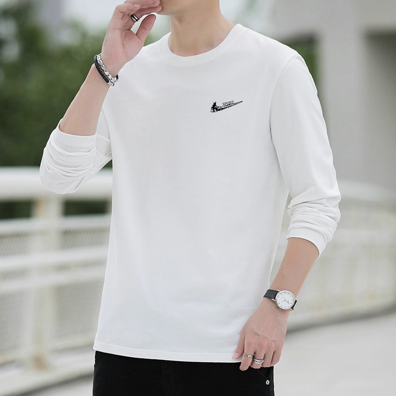 耐克顿纯棉卫衣士春秋季新款休闲长袖T恤宽松百搭圆领打底衫潮流