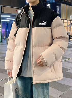 奥莱专柜羽绒棉服男立领拼色冬季百搭潮流防寒保暖面包服宽松外套