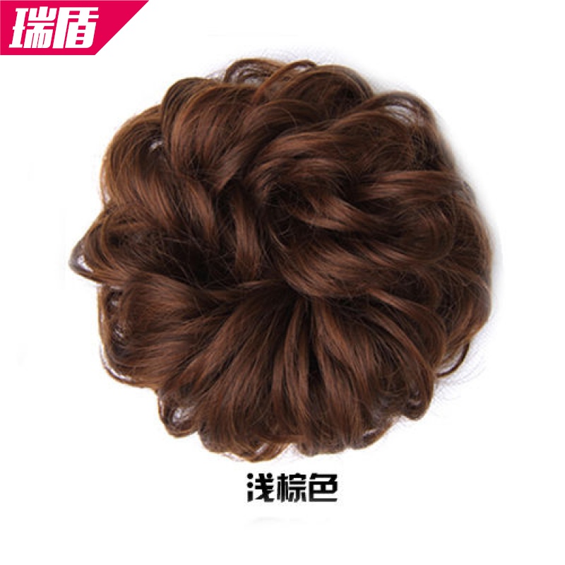 真发假发女盘发器丸子头花苞头蓬松卷发圈橡皮筋发圈发饰假头花女