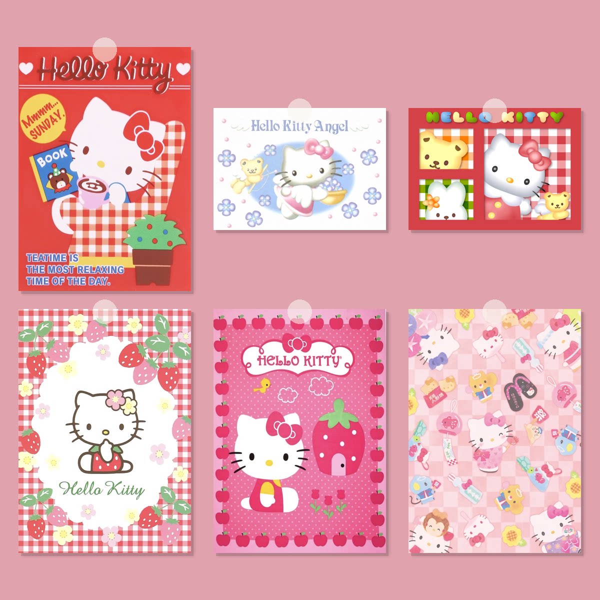 HELLO KITTY温馨卧室海报｜日杂可爱少女墙面装饰画卧室氛围提升